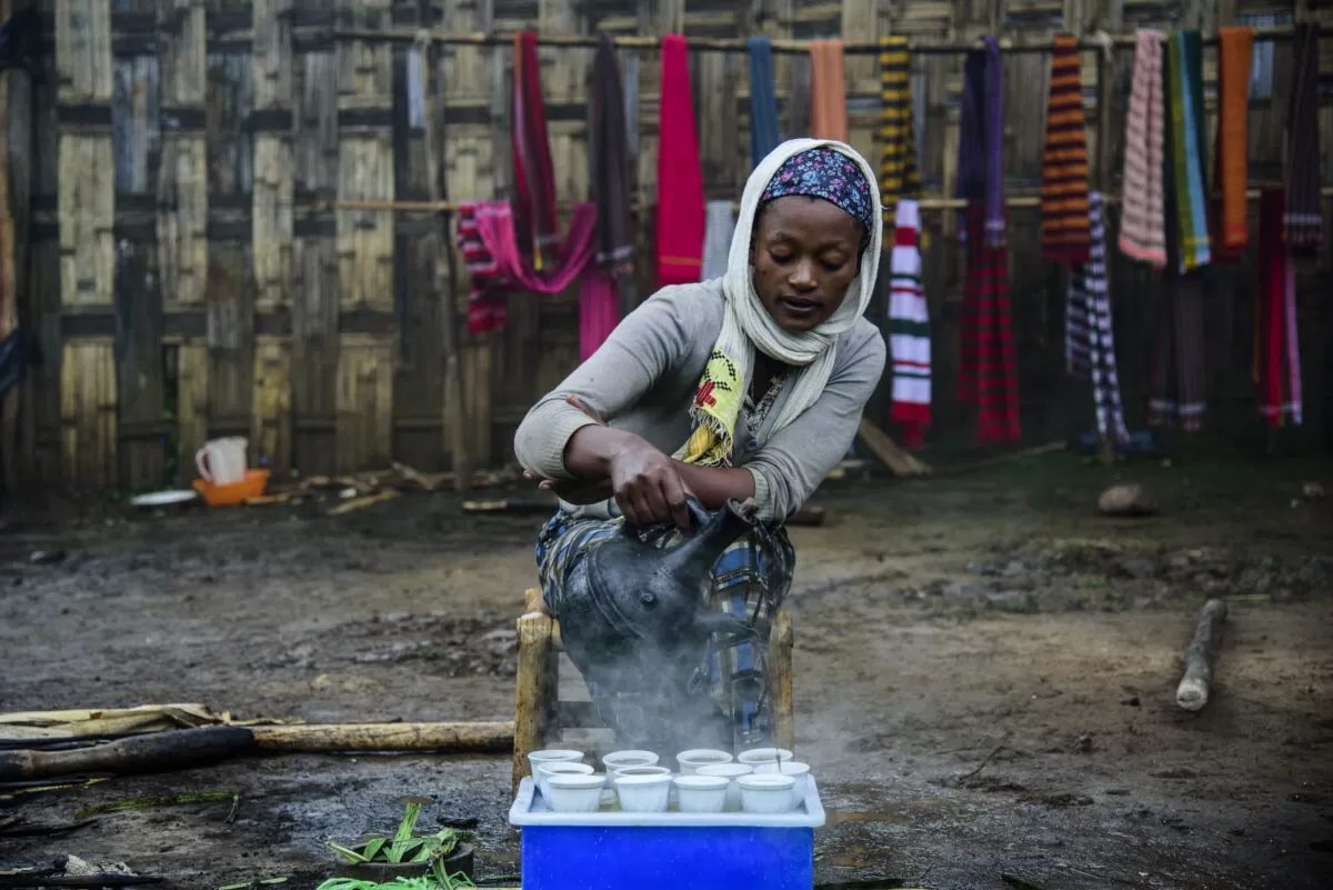 Il rito del caffè in etiopia