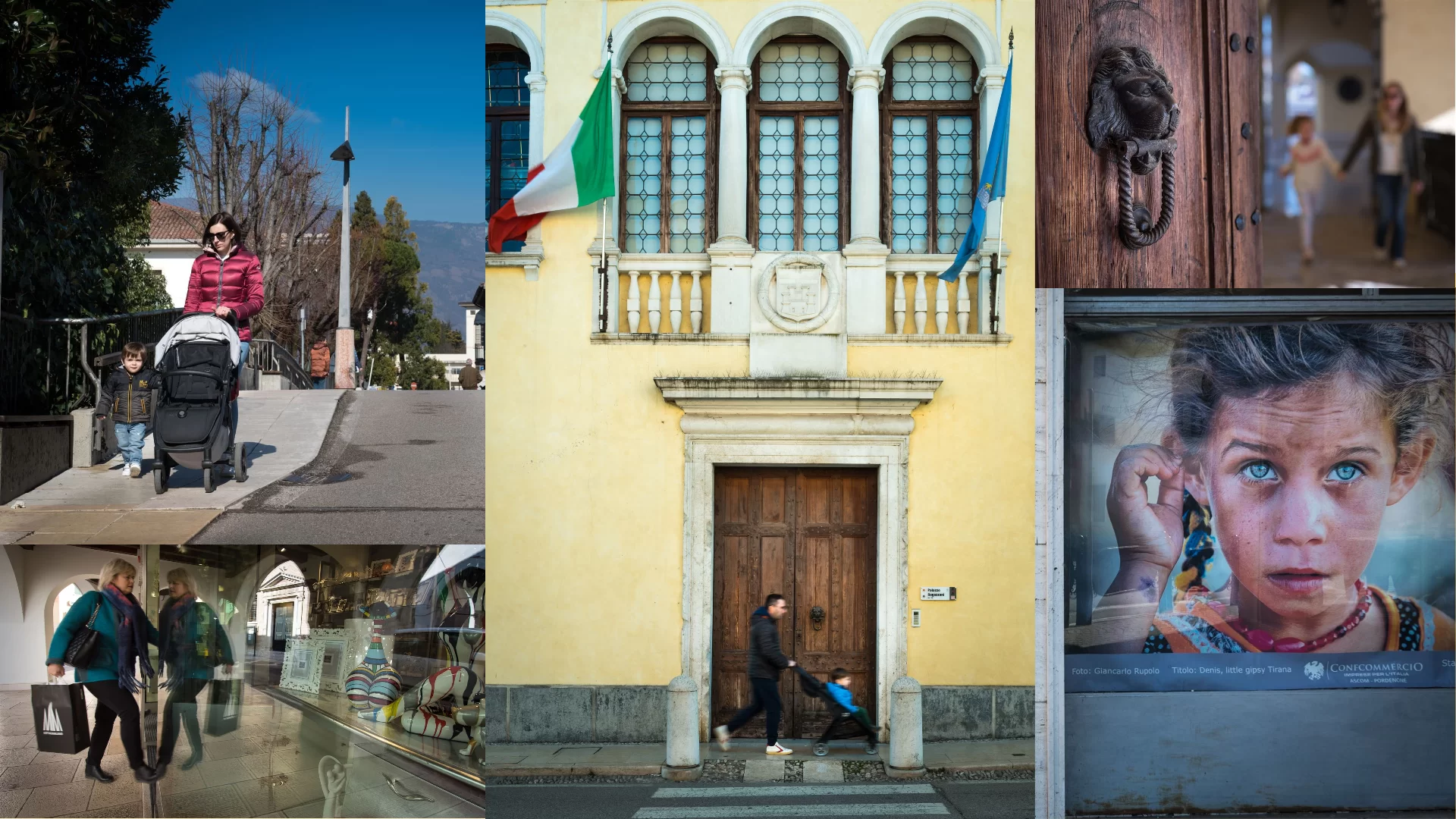 Collage of the photographic portfolio of the E. Battigelli club