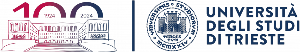Logo dell'università di Trieste in occasione del centenario